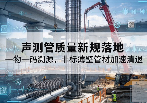 丰泽声测管质量新规落地，一物一码溯源，非标薄壁管材加速清退
